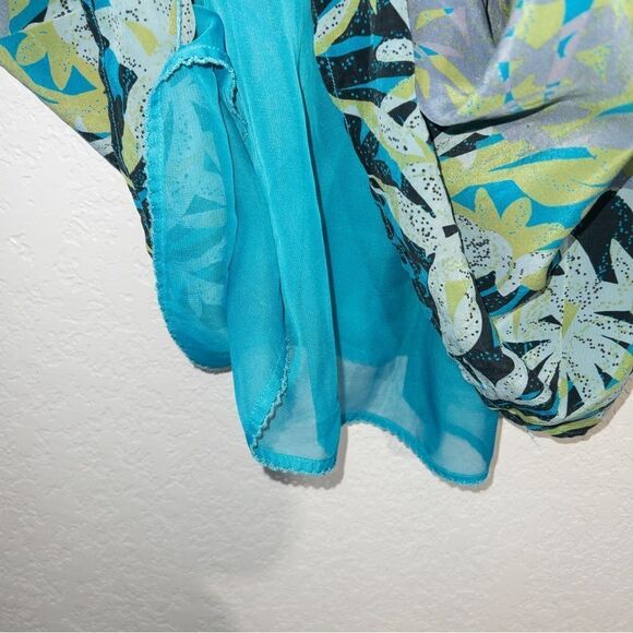 Moulinette Soeurs x Anthropologie Blue Island Nightfall Beaded Silk Dress Size 2 - Picture 6 of 9